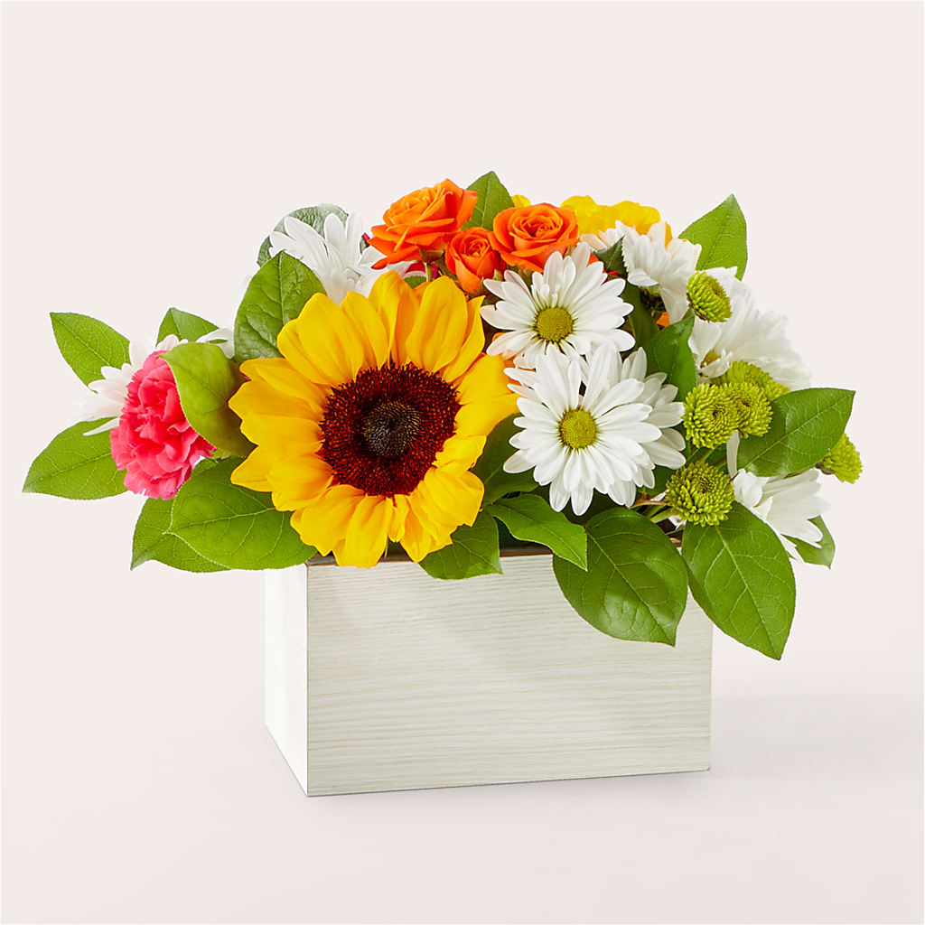Sun-drenched Blooms Box Bouquet – Brunet Florist, Kanata ON