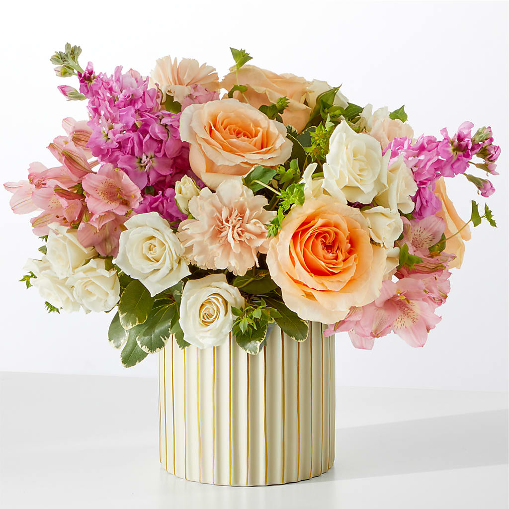 Paradise Bouquet with Ivory Vase – Brunet Florist, Kanata ON