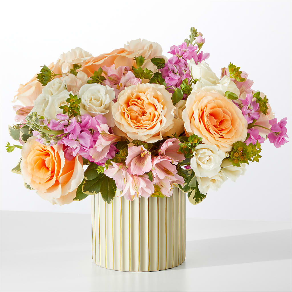 Paradise Bouquet with Ivory Vase – Brunet Florist, Kanata ON