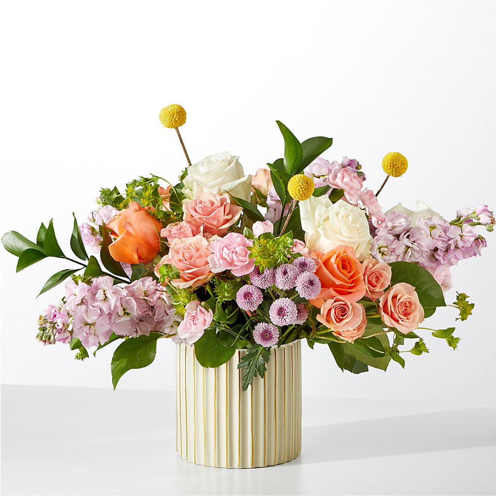 French Market Bouquet with Ivory Vase – Brunet Florist, Kanata ON