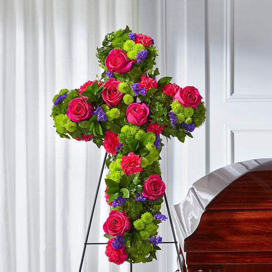 Tribute Rose Floral Cross –  Brunet Florist, Kanata ON