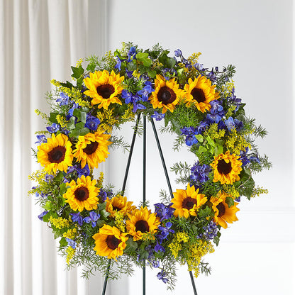 Bright Rays Wreath –  Brunet Florist, Kanata ON