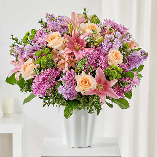 Cesta de mesa con abrazo de apoyo