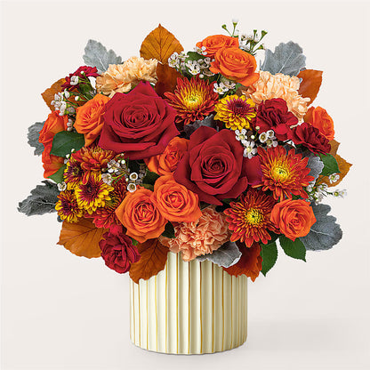 Merlot Bouquet with Ivory Vase –  Brunet Florist, Kanata ON