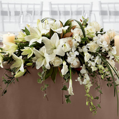 White Linen Arrangement –  Brunet Florist, Kanata ON